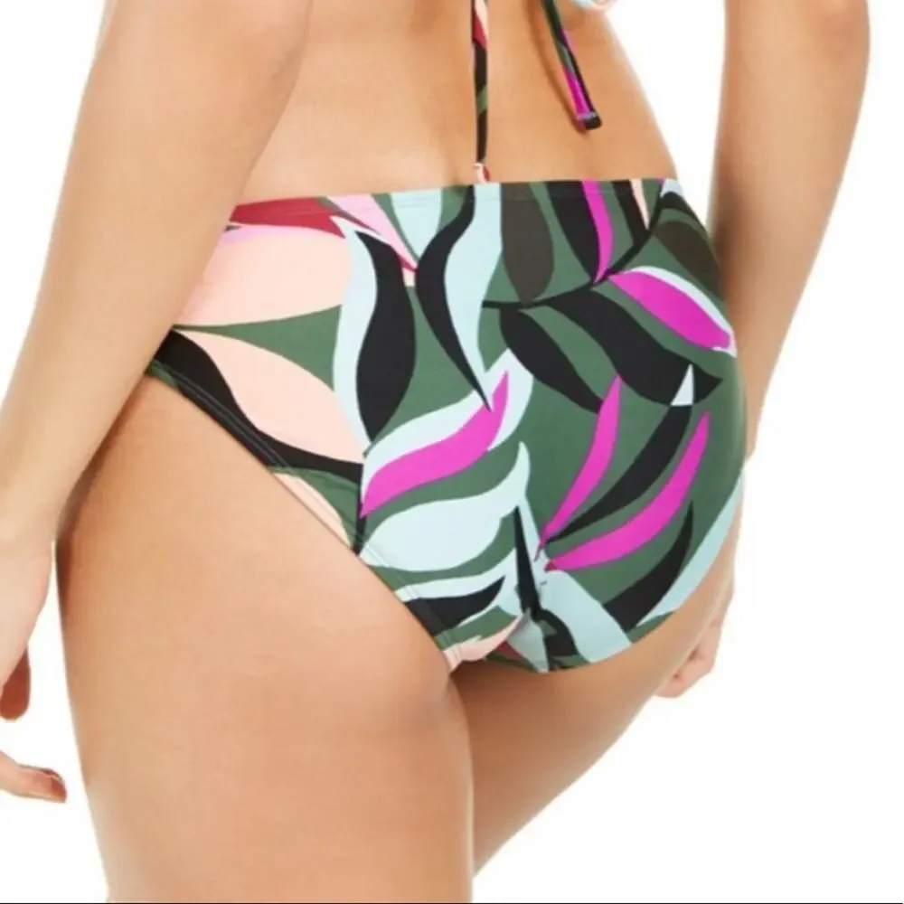 Hula Honey Olive Floral hipster bikini swim bottom